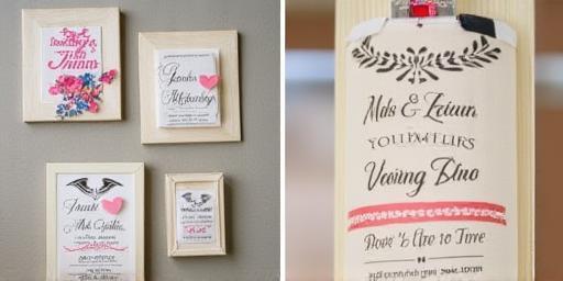 Wedding themed handcrafted gifts