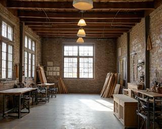 Interior workshop view